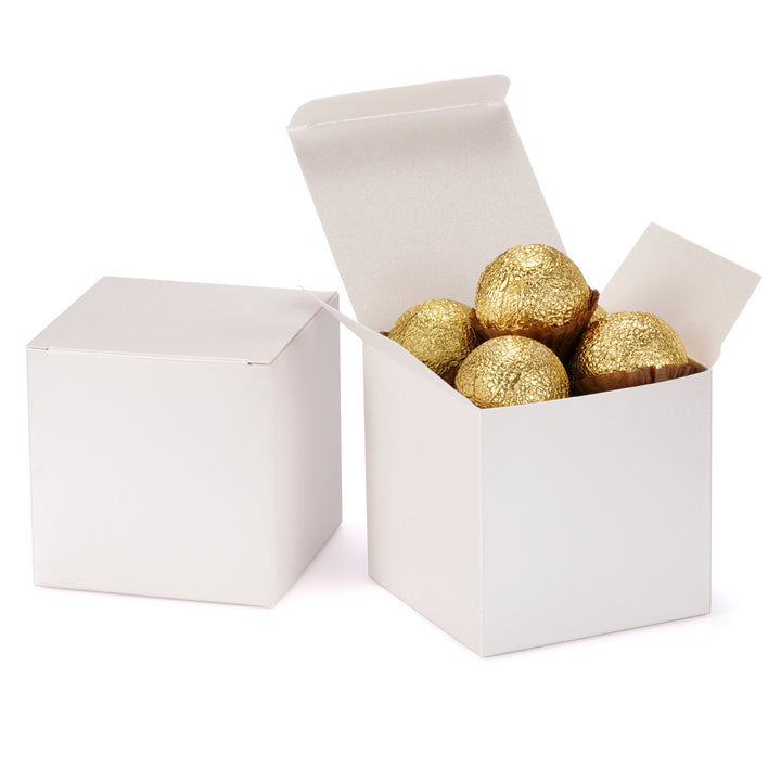 Glitter Paper Gift Boxes: For Candies, Chocolate, Crafts, and Jewelries. 3x3x3-inch